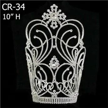 Olcsó Magas Nagy Szépségverseny Queen Crown Tiara